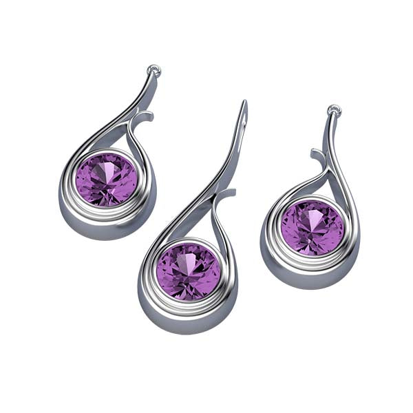 Lavender Amethyst Set